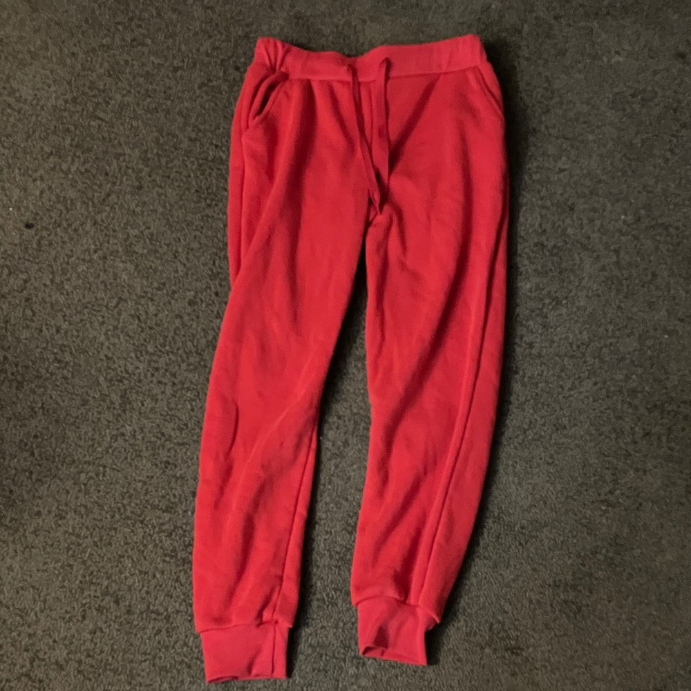Kids Red Jogger Pants